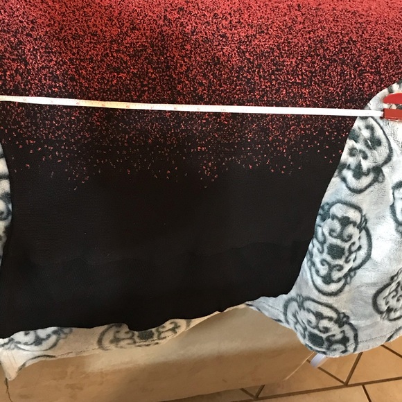 NY Collection red & black sweater Top size XS - Picture 4 of 10